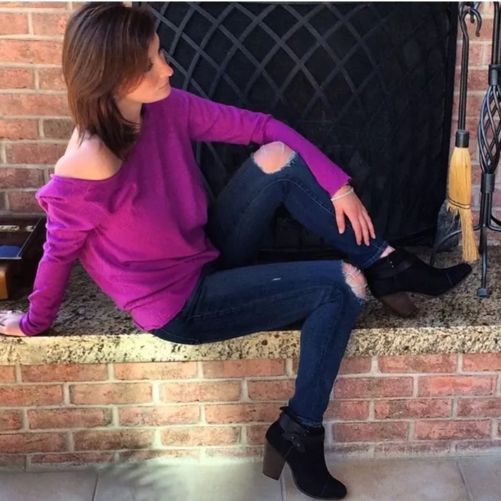 Vivacious Draped Low Back Pink Sweater